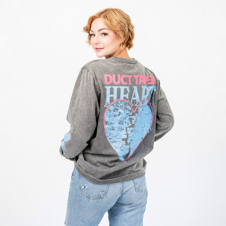 Duct Taped Heart Long Sleeve Tee