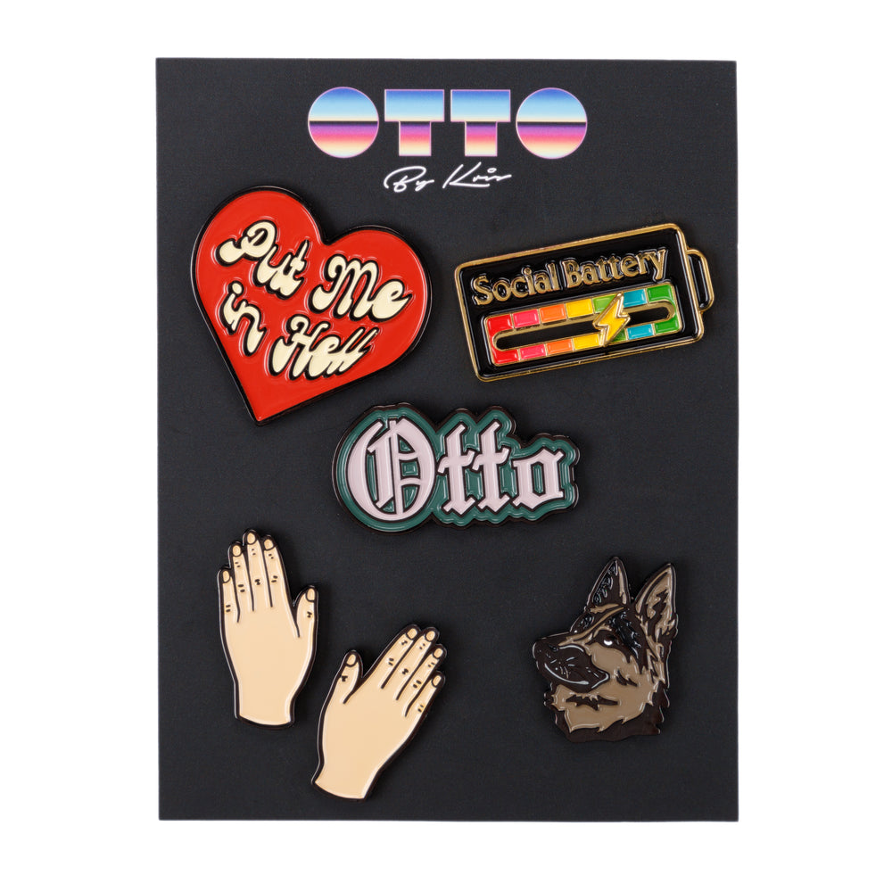 
                      
                        Otto Enamel Pins Set
                      
                    