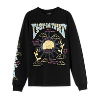 Lost In Thought Long Sleeve Tee - Black