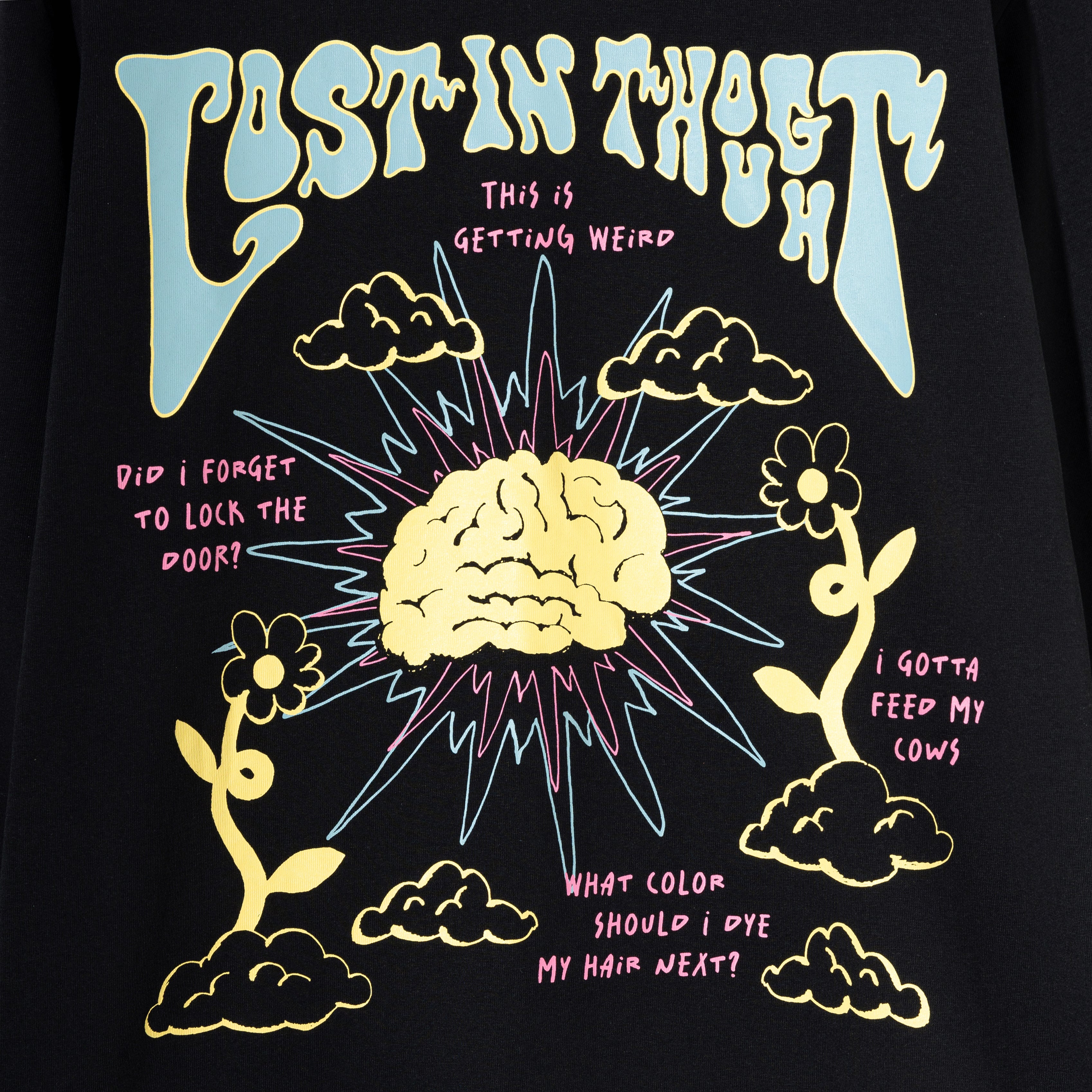 Lost In Thought Long Sleeve Tee - Black – Otto - KallMeKris