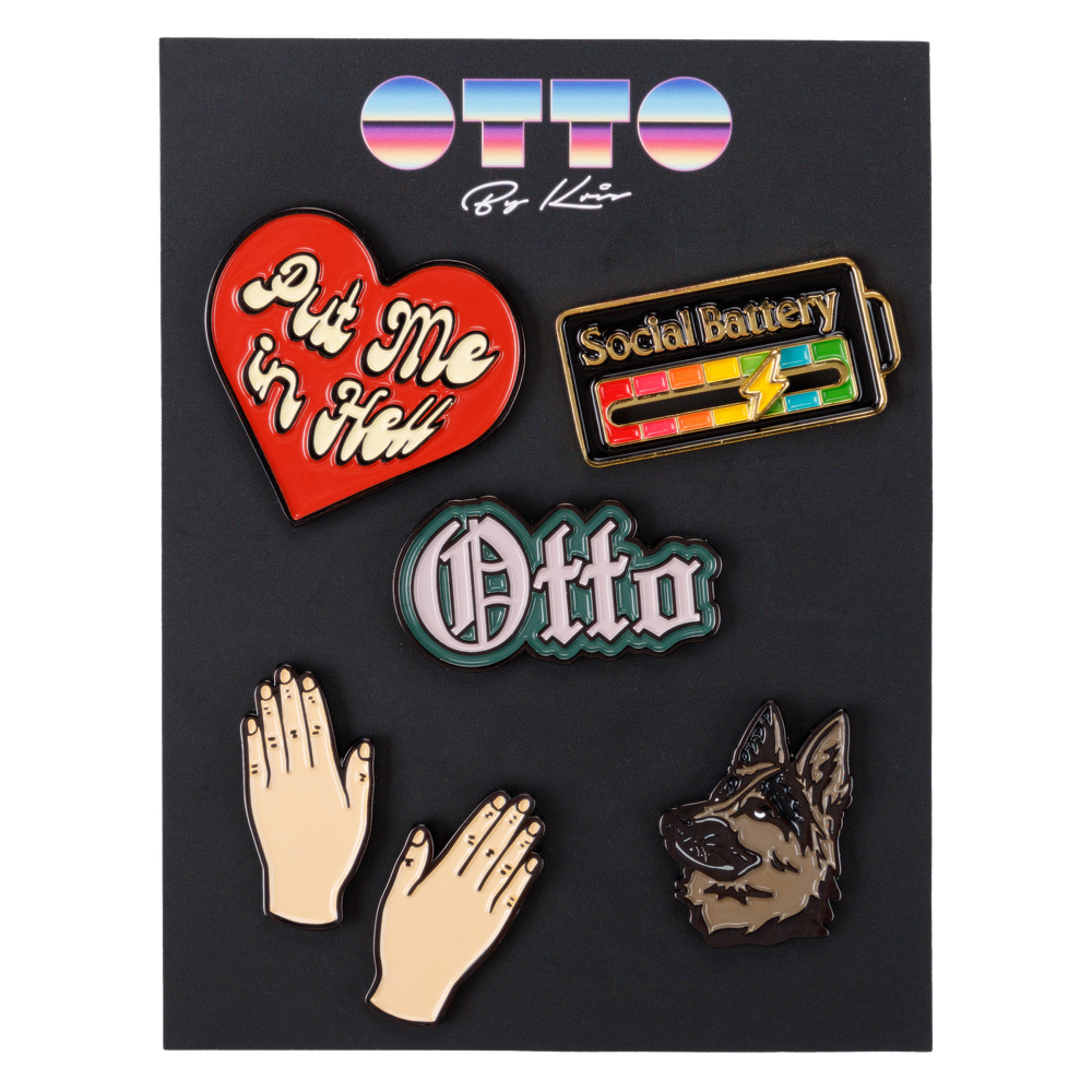 
                      
                        Otto Enamel Pins Set
                      
                    